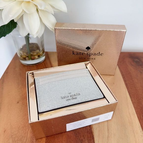 NWT Kate Spade Glimmer Small Slim Card Holder - Picture 3 of 9